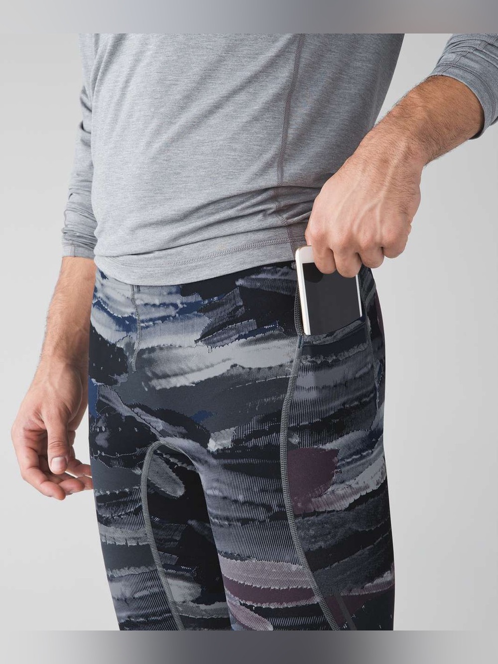 NWT Lululemon Tight Stuff Short
Cactus Camo Deep Coal Black Size L
